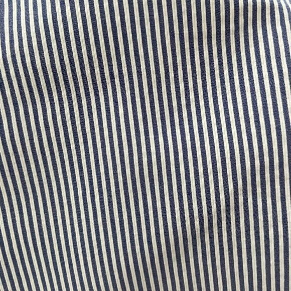 Crosby blue/white striped Madison Crop, size 4 - Picture 4 of 4
